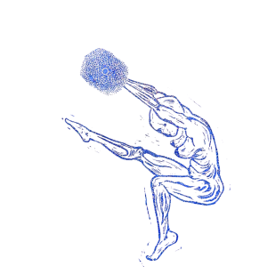 "Tippy Toes" A3 Lino Print